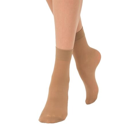 Product Image for Giulia Easy Nylonstrumpor Ankel 2-pack 40 den Caramel