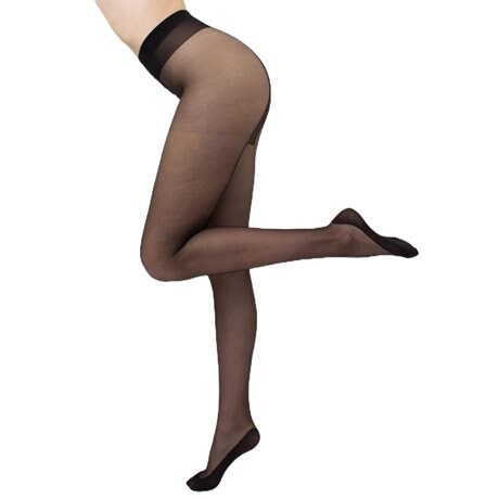 Product Image for Giulia Footies Nylonstrumpbyxor med fot i bomull 20 den Svart