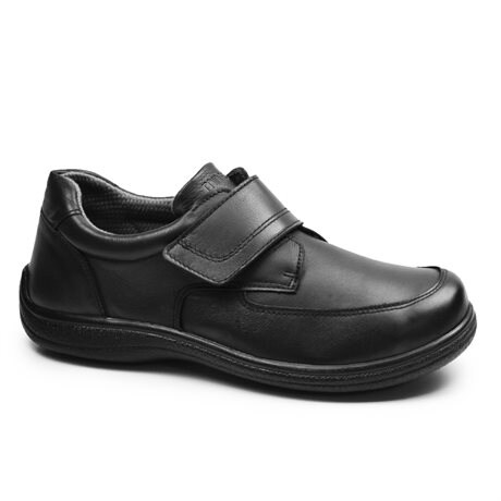 Product Image for Minfot Arthur Breda Skor Kardborre Stretch Skinn Svart