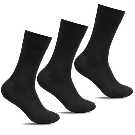 Product Image for Minfot Bambustrumpor Crew Svart 3-pack