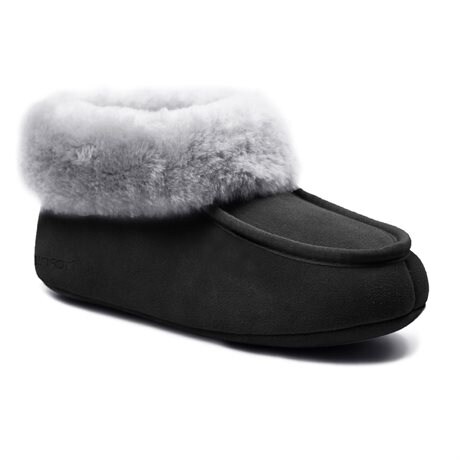 Product Image for Minfot Fårskinnstofflor Hemse Med Sula Svart