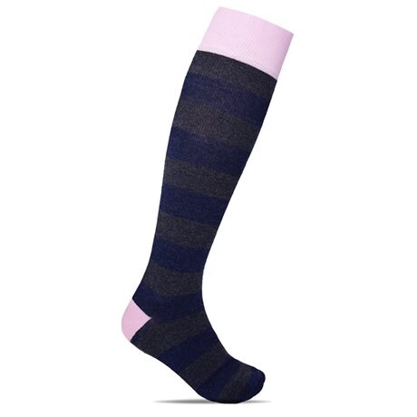 Product Image for Minfot Stödstrumpor Bomull Eco Stripe Pink