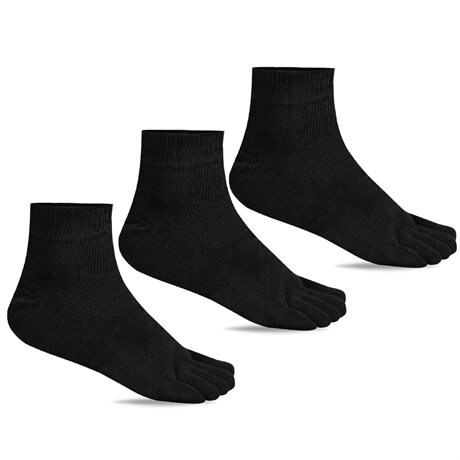 Product Image for Minfot Tåstrumpor Merinoull Svart Mix 3-pack