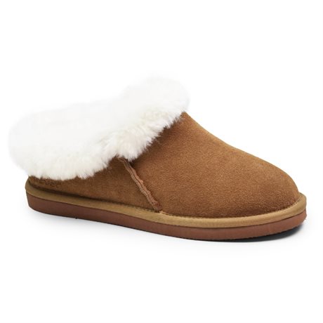 Product Image for Minfot Tofflor Fårskinn Bergen med sula Chestnut