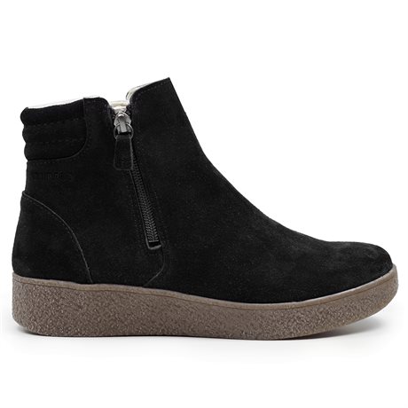 Product Image for Minfot Vera Boots Dubbel Dragkedja Mocka Svart