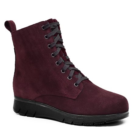 Product Image for Minfot Aaltonen Vinterkängor Grip+ Zip Kiitos Mocka Ull Bordeaux