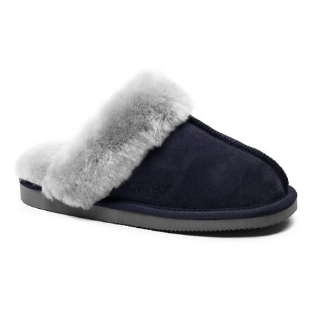 Product Image for Minfot Fårskinnstofflor Slip-in Duved med sula Blå