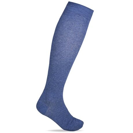 Product Image for Minfot Stödstrumpor Bomull Melange Blå Eco 1-pack