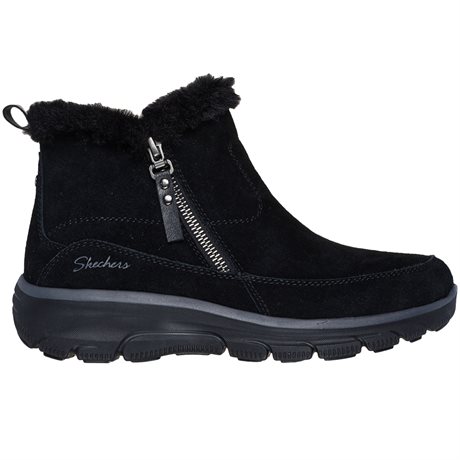Product Image for Skechers Womens Boots Relaxed Fit Cool Zip Black