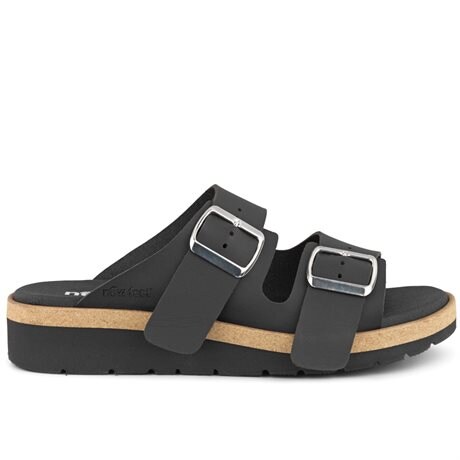 Product Image for New Feet Sigrid Breda Sandaler Microfiber Dam Svart