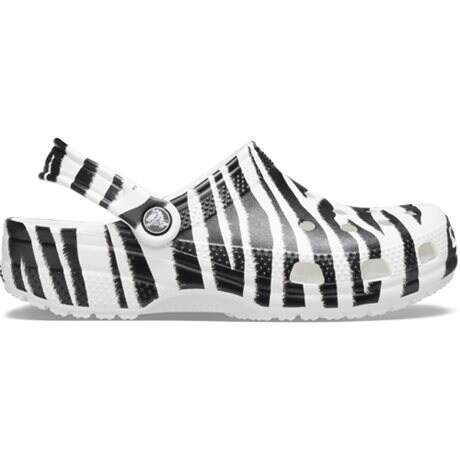 Product Image for Crocs Classic Clog Animal Print White Zebra