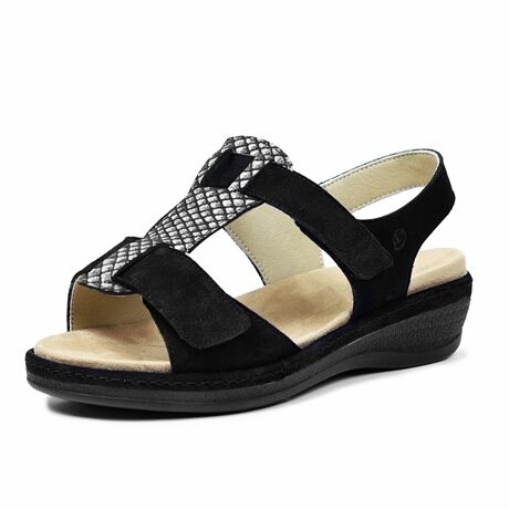 Product Image for Suave Extra Bred Sandal Svart Mocka Marilyn