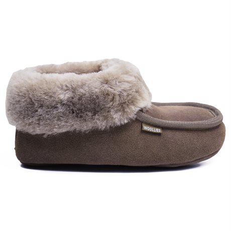 Product Image for Woollies Fårskinnstofflor Classic Suede Stone