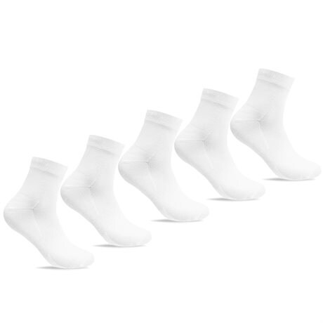 Product Image for Minfot Strumpor Quarter Merinoull Vit 5-pack