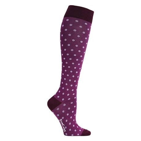 Product Image for SupCare Stödstrumpor Bambu Prickig Lila