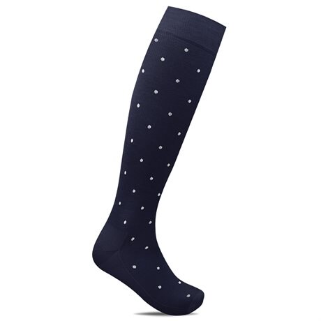 Product Image for Minfot Stödstrumpor Bambu Prickig Navy