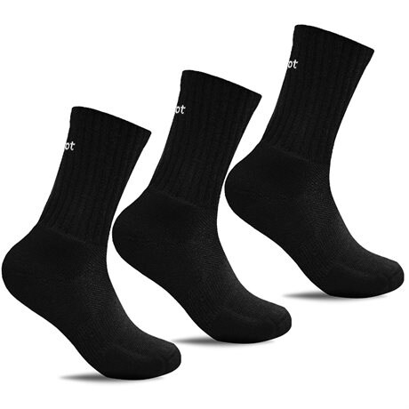 Product Image for Minfot Strumpor Merinoull All Day Promenadstrumpor Svart 3-pack