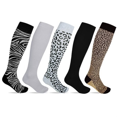 Product Image for Minfot Stödstrumpor Bomull Safari 5-pack