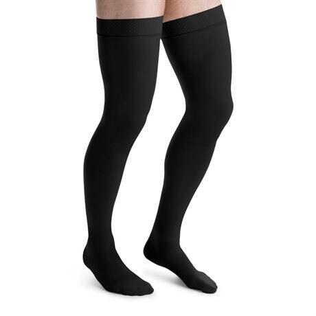 Product Image for Kompressionsstrumpor Man Klass 2 Lårhöga Svart Jobst