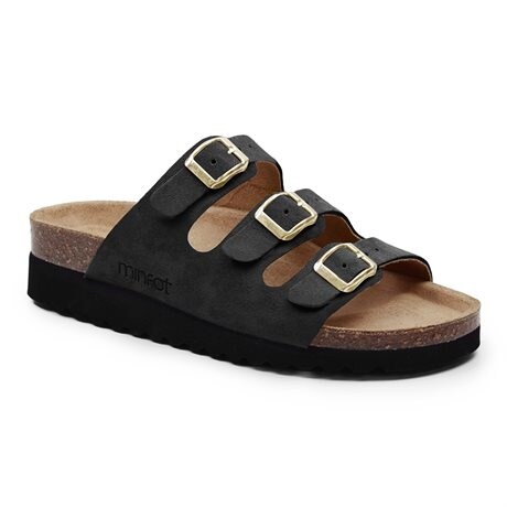 Product Image for Minfot Sandal Mjuk Bio Svart Mocka