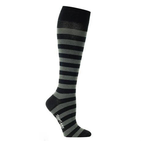Product Image for SupCare Stödstrumpor Randig Svart/Grå