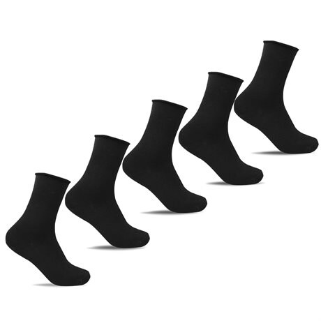 Product Image for Minfot Bomullsstrumpor Sensitive Svart 5-pack