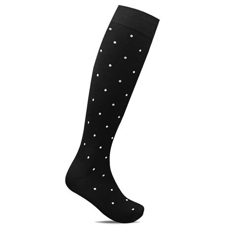 Product Image for Minfot Stödstrumpor Bambu Prickig Svart