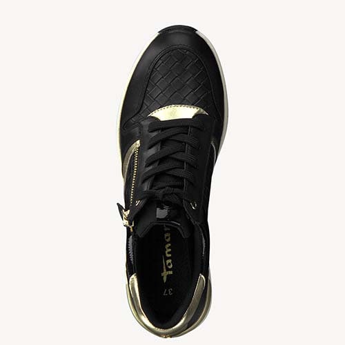 bekväma-damsneakers-Tamaris-Comfort-Sneakers-Black-Woven-Gold.jpg