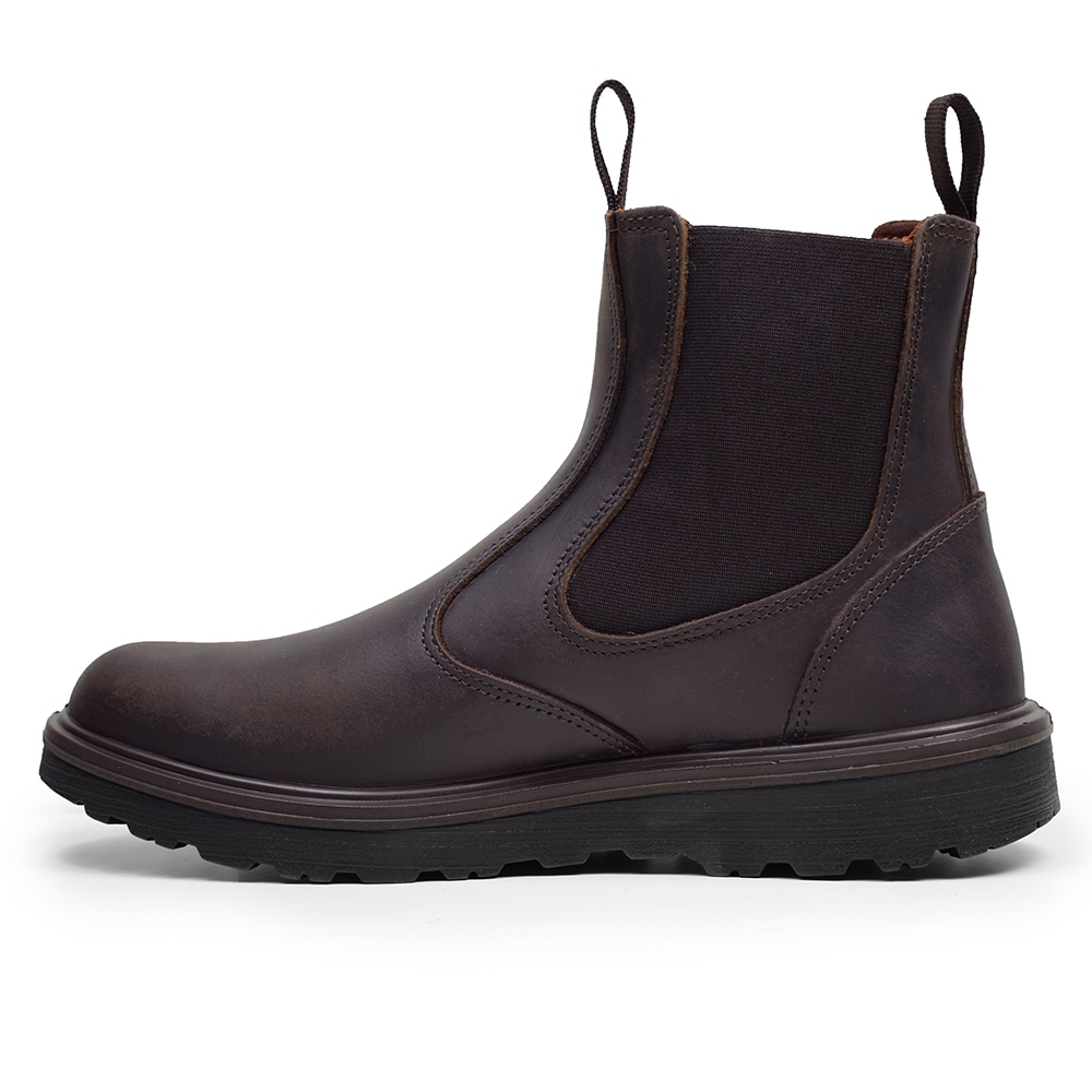 Grisport Komfort Chelsea Boots Gritex M rkbrun