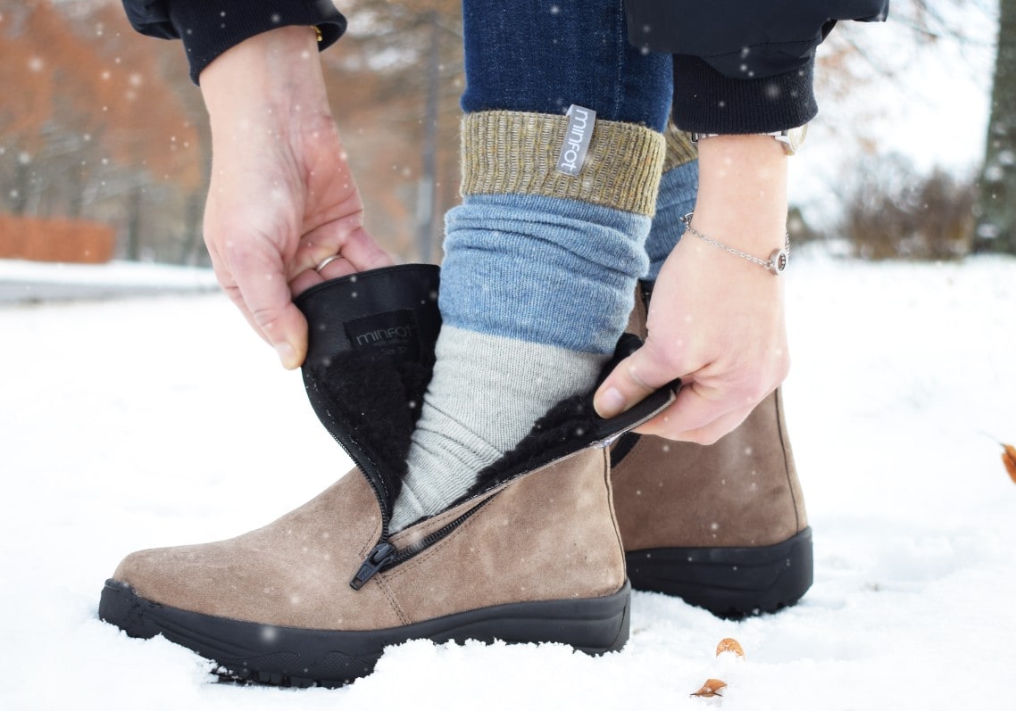 Hur håller man fötterna varma på vintern?