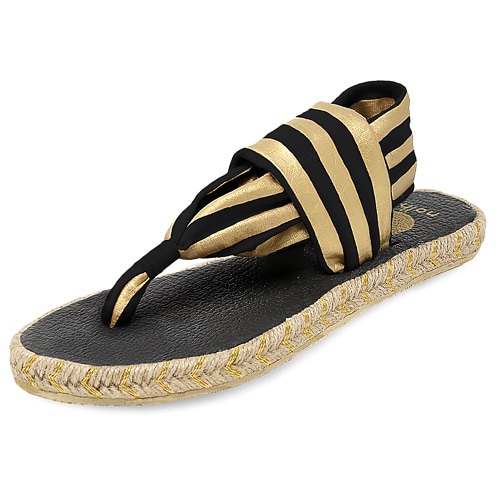 Black and on sale gold sandals